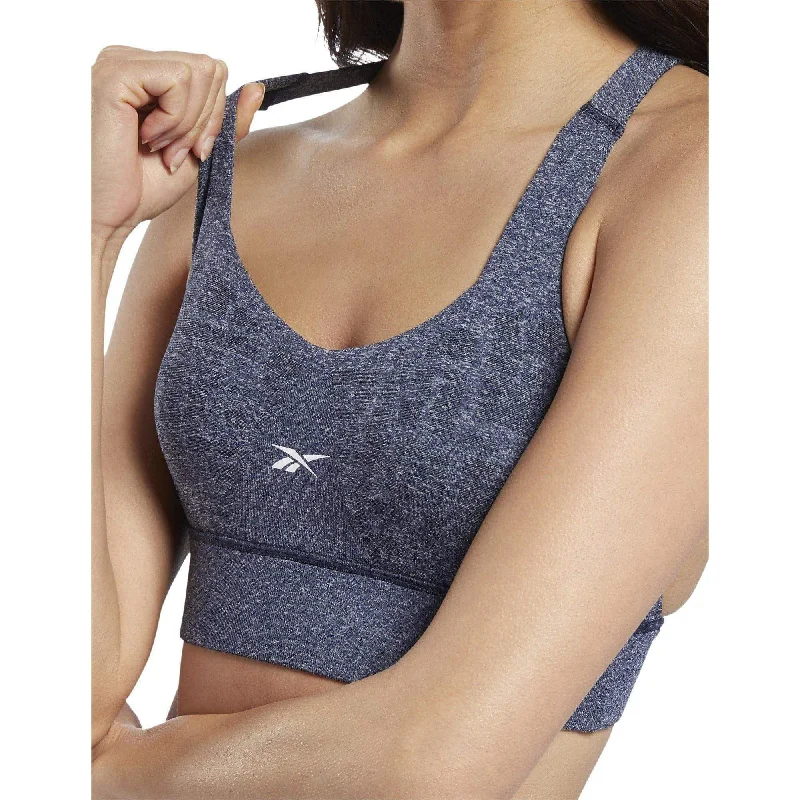 Reebok United By Fitness MYOKNIT Seamless Womens Sports Bra - Blue