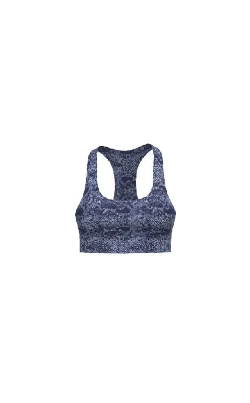 Vitality Revive Racer Bra - Sapphire Serpent