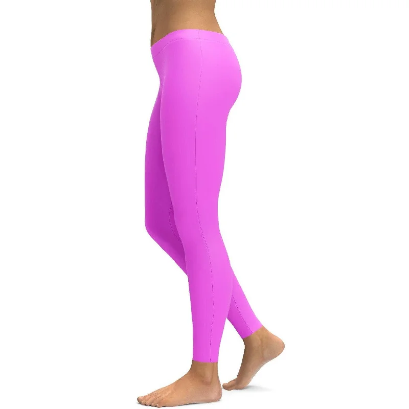 Solid Baby Pink Leggings