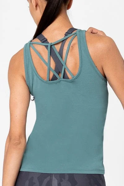 Tally Tank Top, Sea Pine (Vie Active)