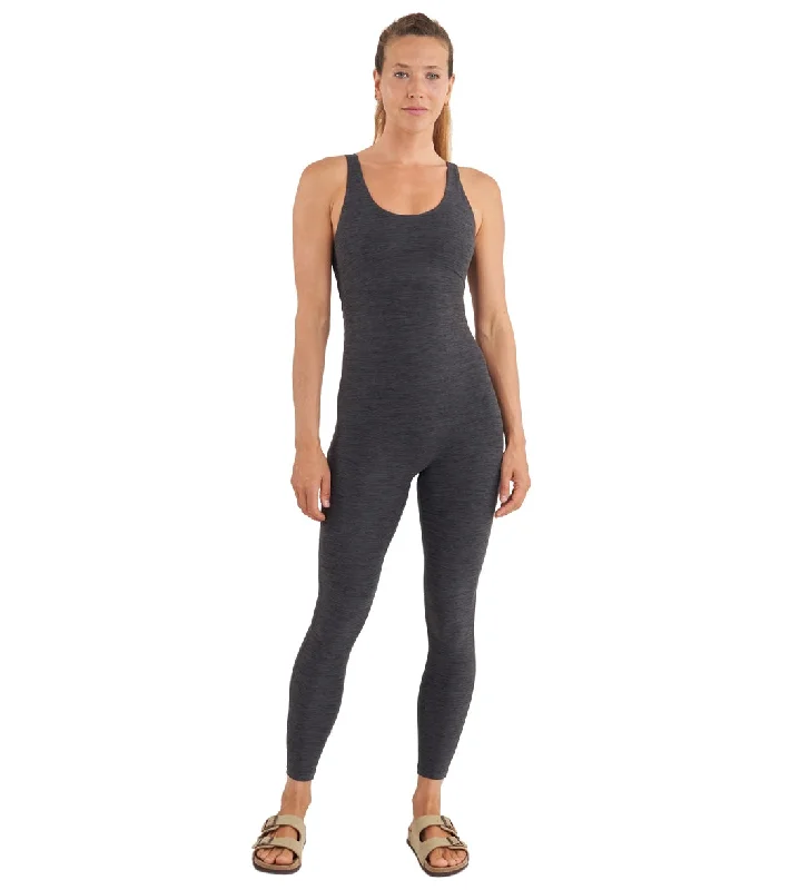 Thrive Societe Twist Back Onesie Heather Black