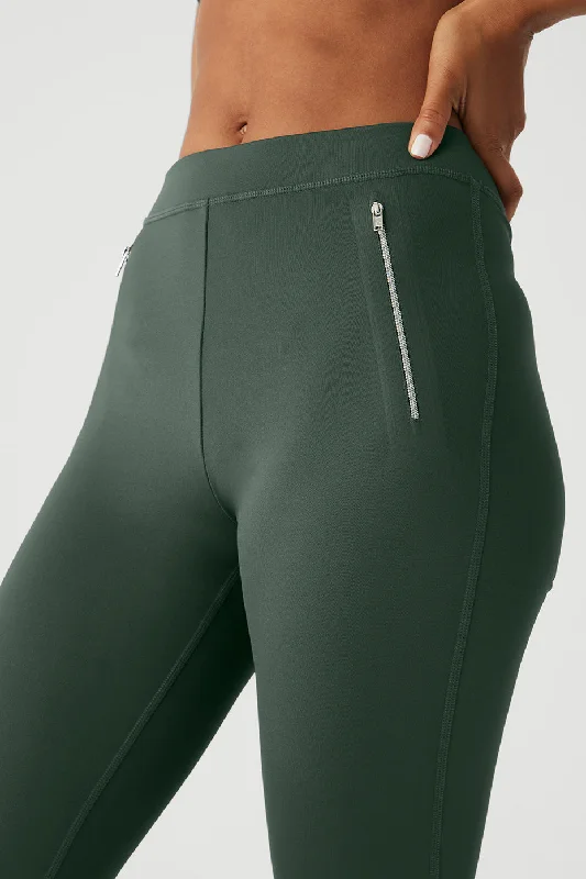 High-Waist Thrill Seeker Legging - Dark Cactus