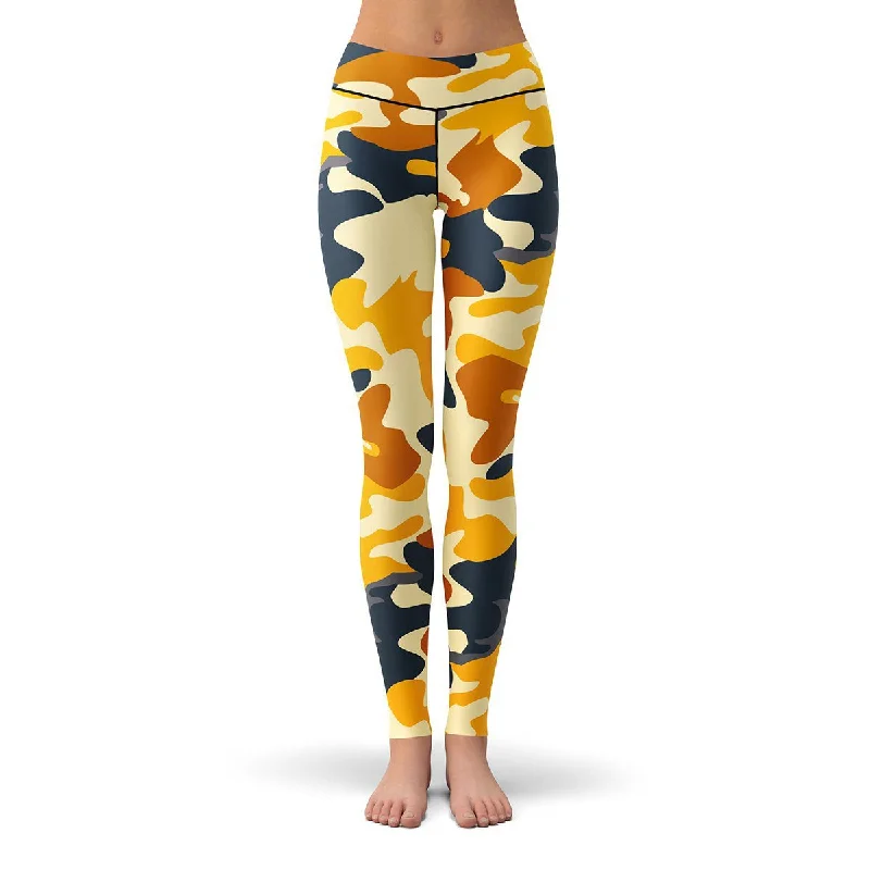 Yellow Camo Leggings