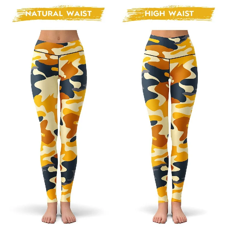 Yellow Camo Leggings