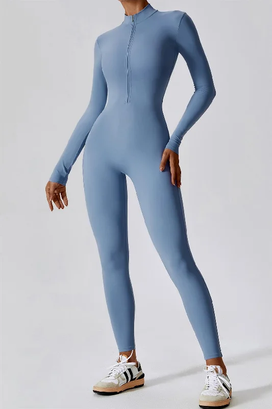 ZipFlex Long Sleeve Athleisure Jumpsuits