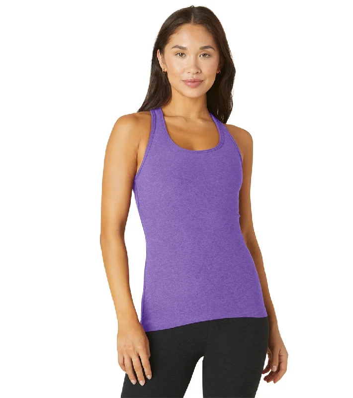 Beyond Yoga Spacedye Step Up Racerback Tank Bright Amethyst Heather