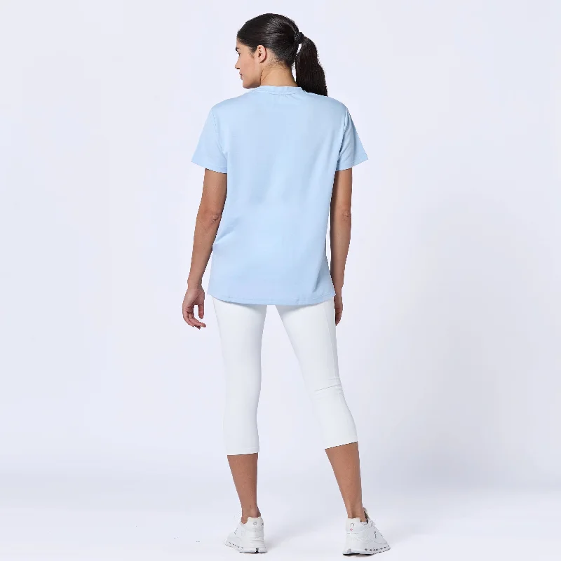 Essential Longline Oversized Tee - Skyway