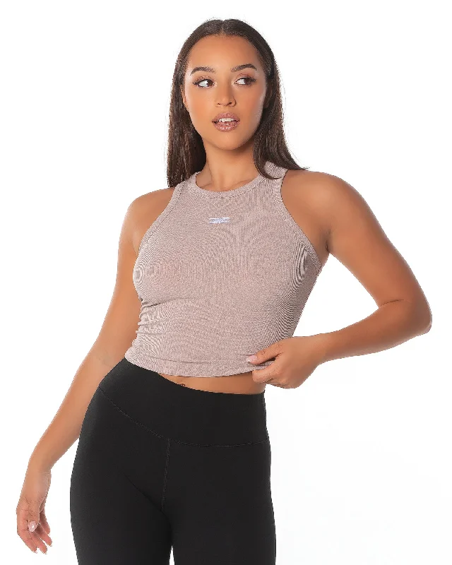 Ribbed Singlet - Rose