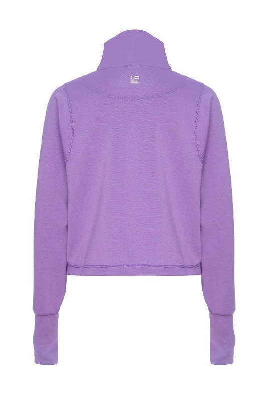 Rodeo Lavender Oversized Half Zip