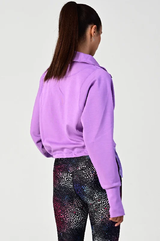 Rodeo Lavender Oversized Half Zip