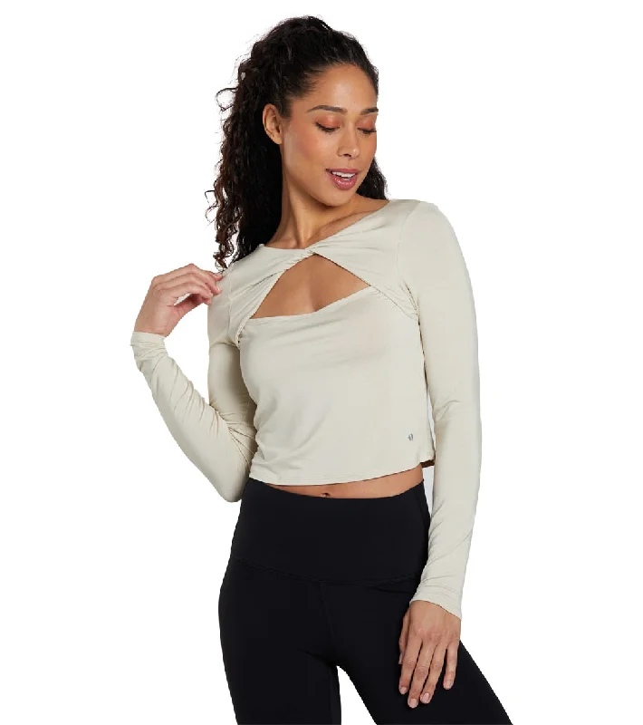 Tavi Form Cropped Long Sleeve Latte