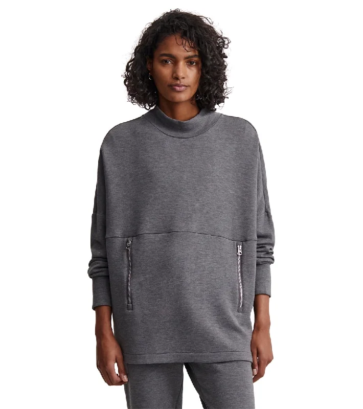 Varley Bay Sweat Charcoal Marl